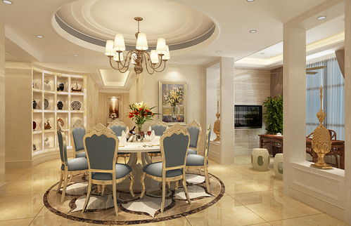 歐式奢華，匠心雕琢 振業城上觀吳先生180平別墅豪宅裝修實景賞析
